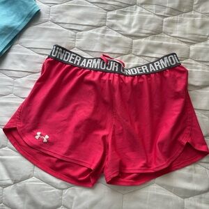 Under Armour Women's Red Athletic Shorts